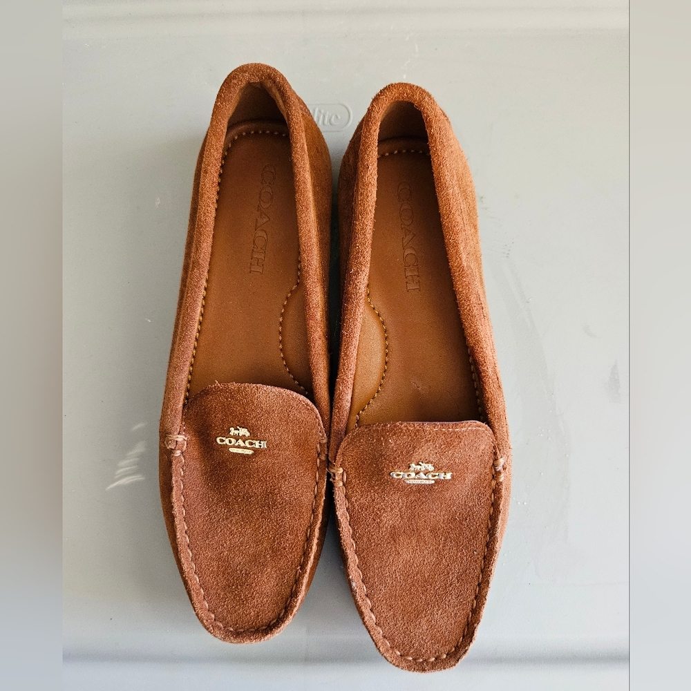 Coach Suede Moccasin Loafer Shoes